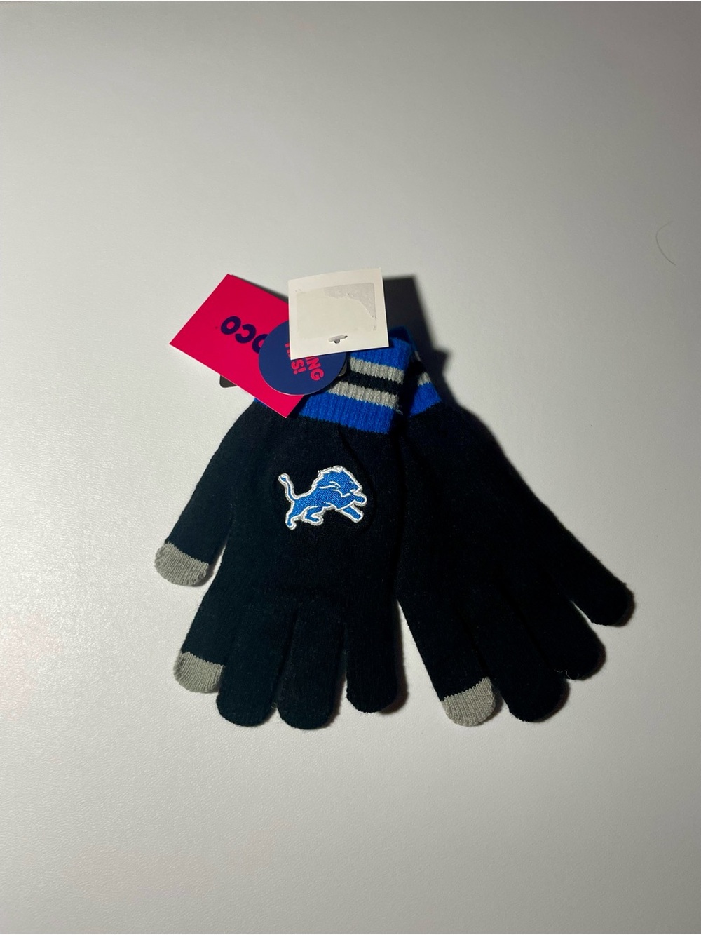 NWT Detroit Lions FOCO Adult Knit Winter Touchscreen Texting Gloves OSFM